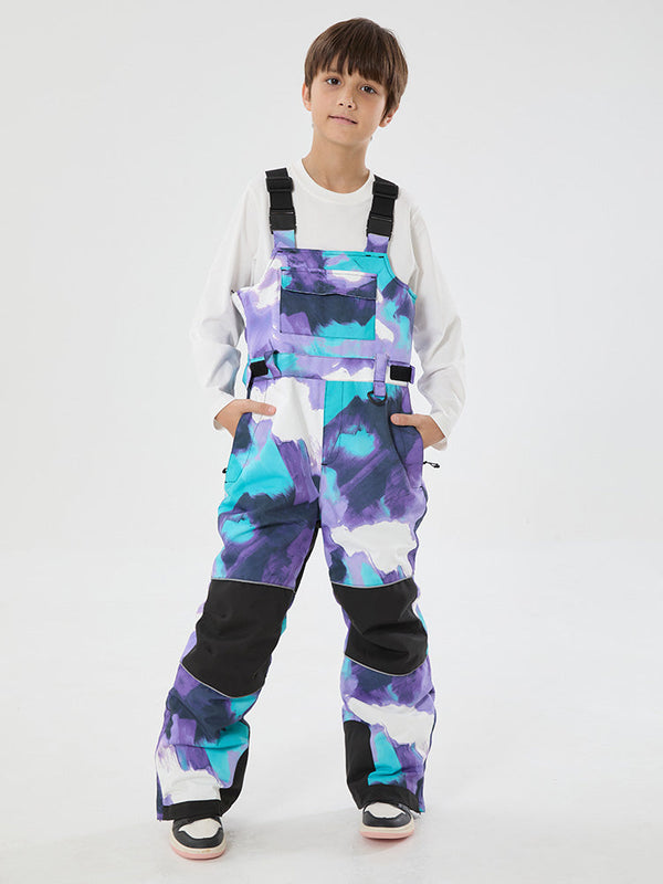 Mountain Trek Light reflektierende, wasserdichte und isolierte Latzhose für Jungen mit Knieschutz