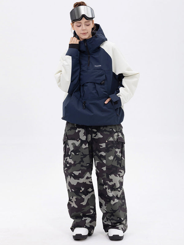 Freestyle-Skianzug für Damen im Bergtarn-Look – Bomberjacke & Baggy-Hose-Set