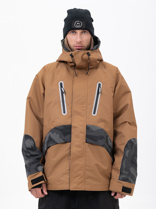 Chillform Glow Trail Reflektierende Camo-Schneejacke für Herren