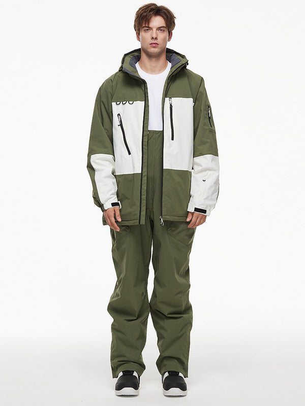 Herren-Thermo-Schneejacke und Latzhose für den Backcountry Mountain Explorer