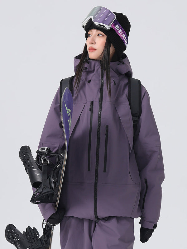 Women's Searipe Unisex Durable Mountain Rider All-Terrain Baggy Snow Jacket