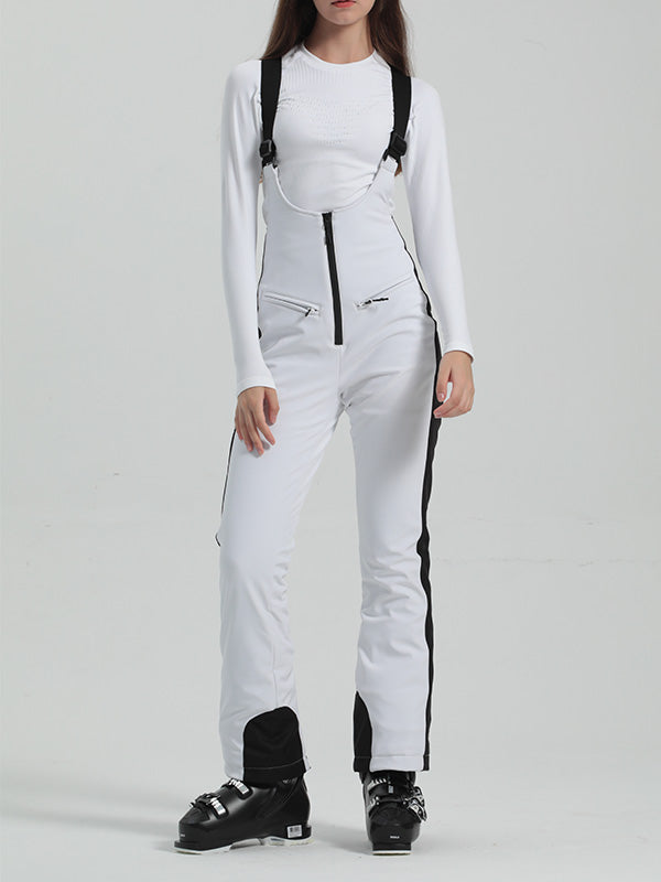 Gsou Snow Elegant Flare Ski-Latzhose für Damen