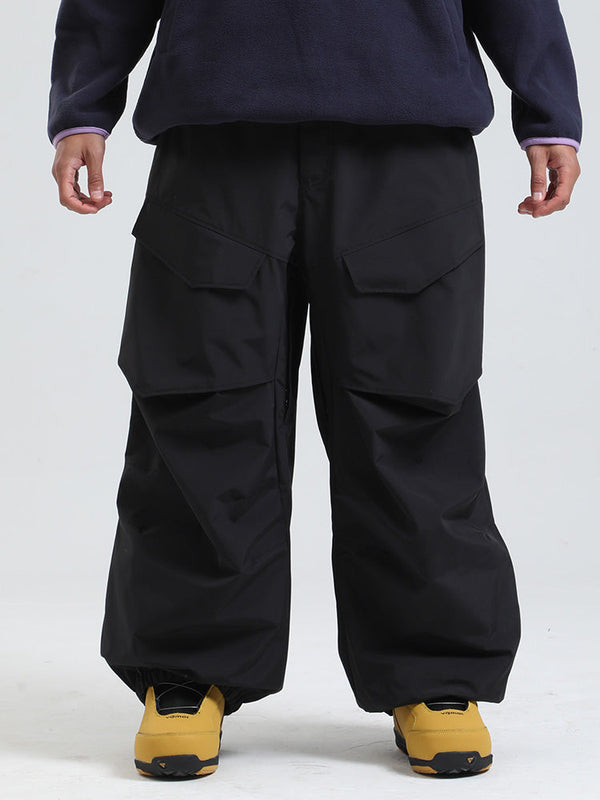 Gsou Snow Urban Slope Herren-Schneehose mit Knieflex-Funktion, Cargotaschen und Baggy-Schneehose
