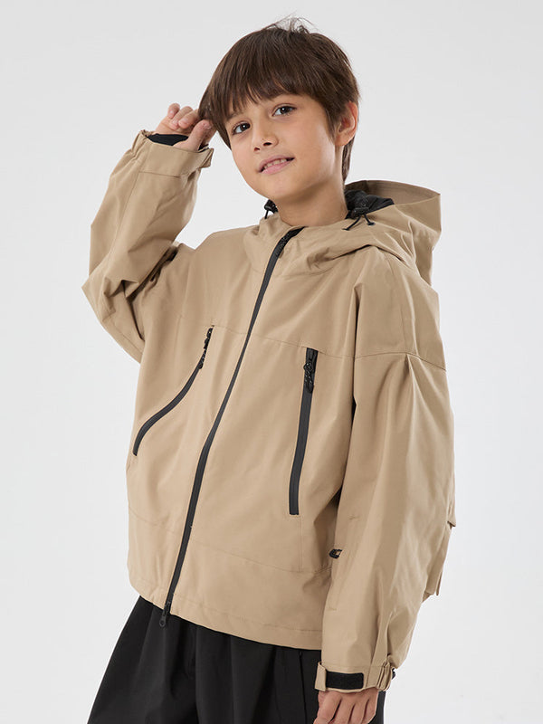Jungen Schneejacke mit Hasenohren, wasserdicht, wärmend, mit Kapuze