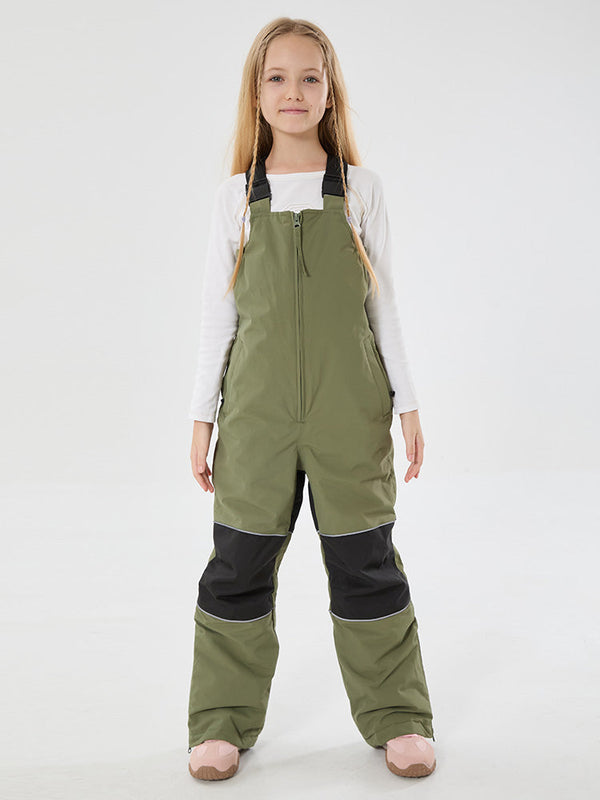 Mädchen Winter Trek Light Reflektierende Knieschützer Wasserdichte Isolierte Schneelatzhose