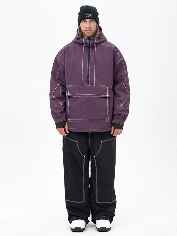 Mountain Vibe Pulloverjacke für Herren & Urban Freerider Baggy-Schneehose Set