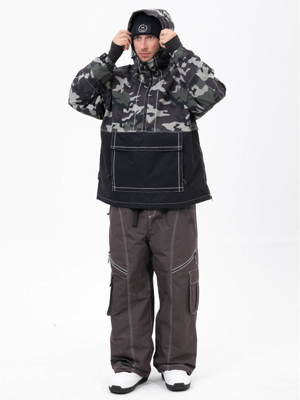 Mountain Vibe Pulloverjacke für Herren & Streetstorm Baggy-Schneehose Set