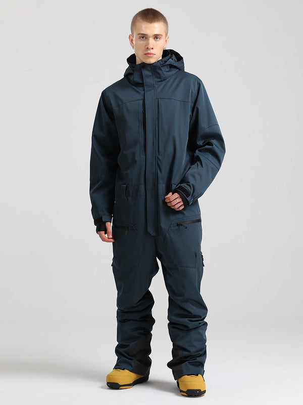 Herren All-Mountain Freerider Einteiler Skianzug Ganzkörper-Schneeanzüge