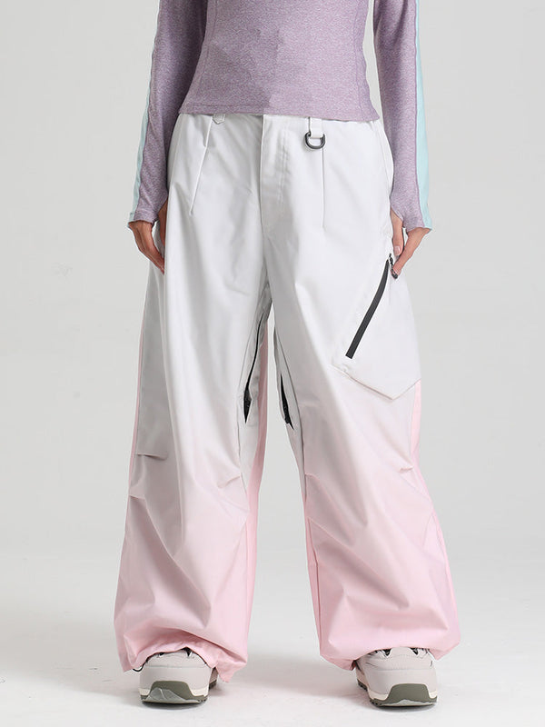 Gsou Snow Damen Strapazierfähige Urban Vibe All Function Baggy Schneehose