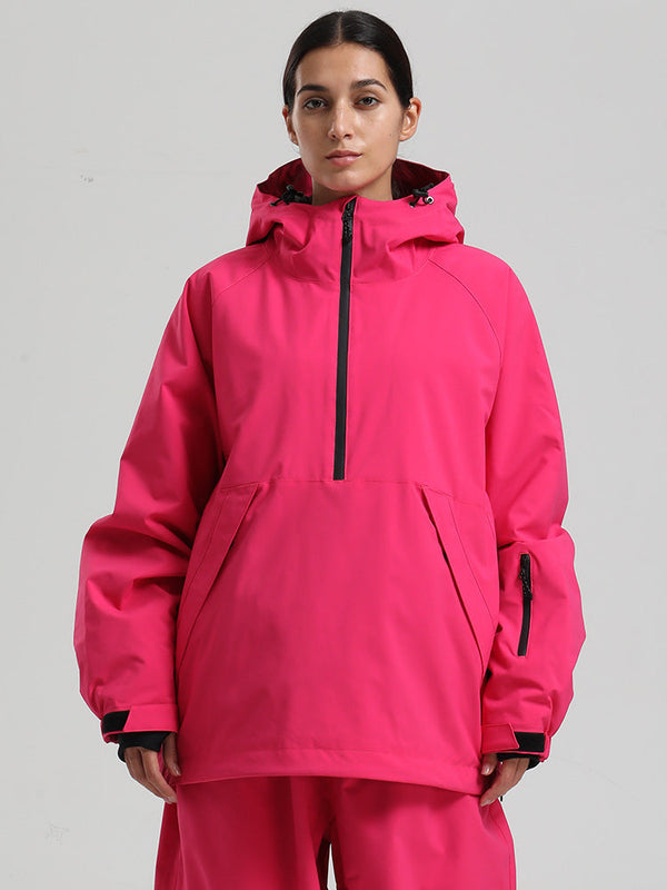 Gsou Snow Damen-Snowboardjacke im urbanen Stil, Pullover-Anorak, Snowboardjacke