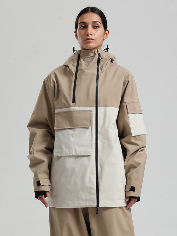 Women's Gsou Snow Terrain Flow FlexZip Hybrid Cargo Snowboard Jacket