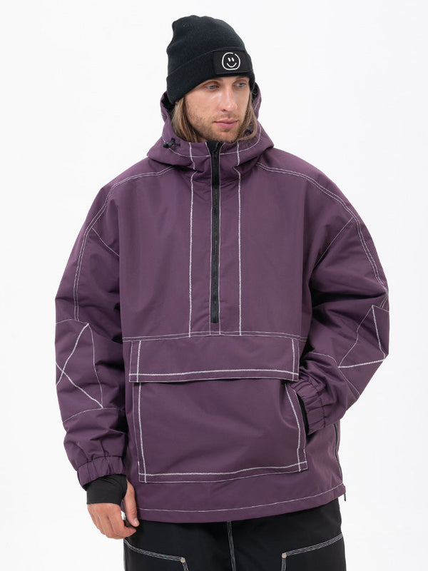 Men's All Season Mountain Vibe Streetstorm Pullover Camo Snowboard Jacket