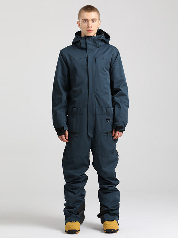 Herren All-Mountain Freerider Einteiler Skianzug Ganzkörper-Schneeanzüge