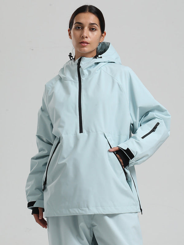 Gsou Snow Damen-Snowboardjacke im urbanen Stil, Pullover-Anorak, Snowboardjacke