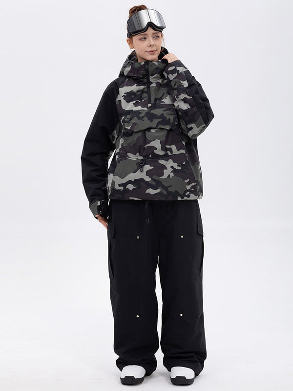 Freestyle-Skianzug für Damen im Bergtarn-Look – Bomberjacke & Baggy-Hose-Set