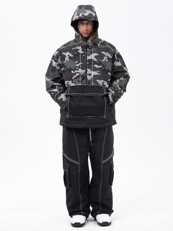 Mountain Vibe Pulloverjacke für Herren & Streetstorm Baggy-Schneehose Set