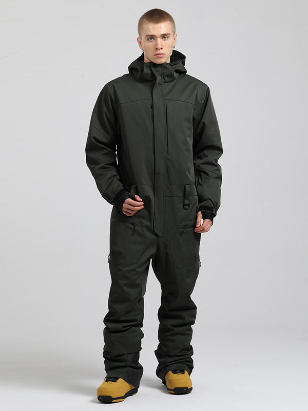 Herren All-Mountain Freerider Einteiler Skianzug Ganzkörper-Schneeanzüge