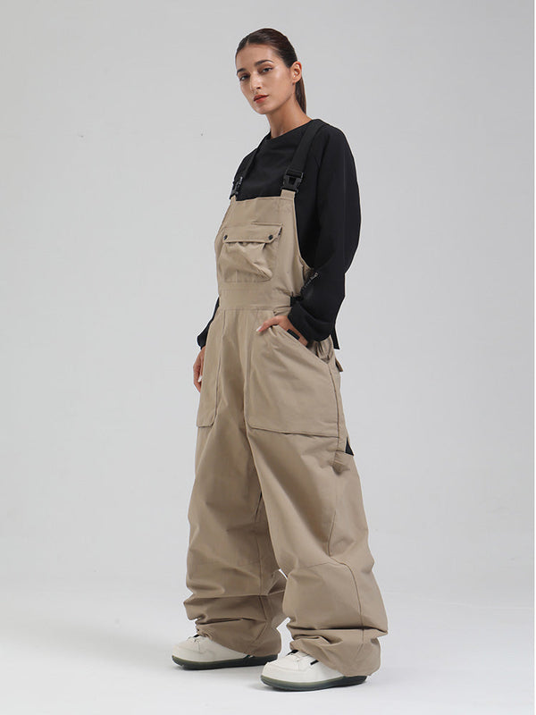 Damen-SnowMaster-Latzhose mit Isolierung und lockerem Schnitt