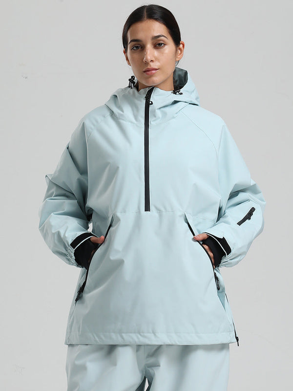 Women's Gsou Snow Durable Urban Vibe Pullover Anorak Snowboard Jacket