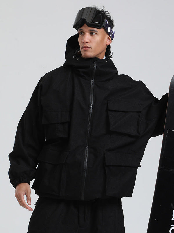 Gsou Snow Alpine Cruiser Fleece Oversize Baggy Snowboardjacke für Herren