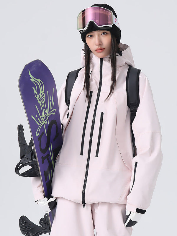 Women's Searipe Unisex Durable Mountain Rider All-Terrain Baggy Snow Jacket