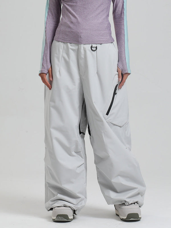 Gsou Snow Damen Strapazierfähige Urban Vibe All Function Baggy Schneehose