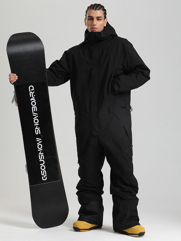 Herren Backcountry Explorer Einteiler Cargo-Skianzug Ganzkörper-Schneeanzug