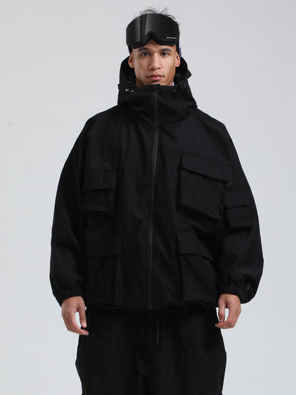 Gsou Snow Alpine Cruiser Fleece Oversize Baggy Snowboardjacke für Herren