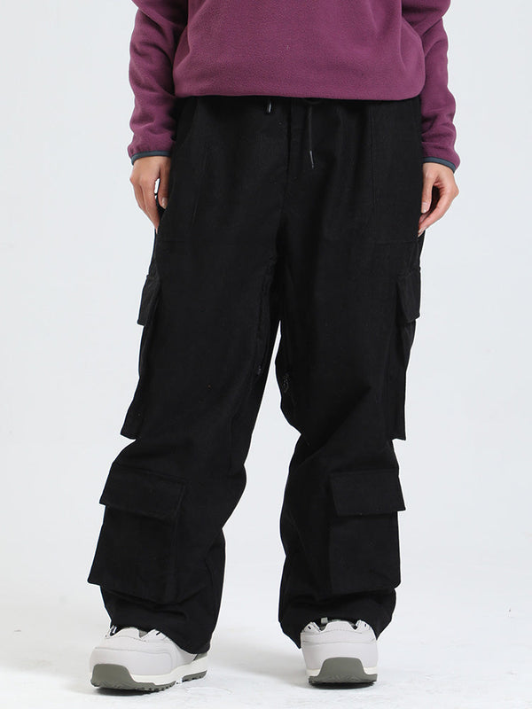 Gsou Snow Alpine Cruiser Fleece Oversize Baggy Snowboardhose für Damen