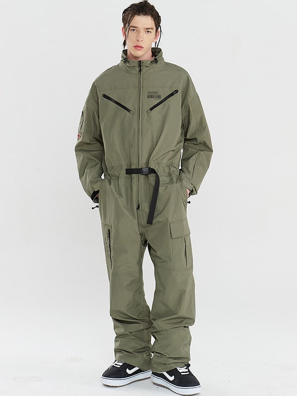 Damen-Schneeanzug Nandn Mountain Cargo Baggy Einteiler Schneeanzug
