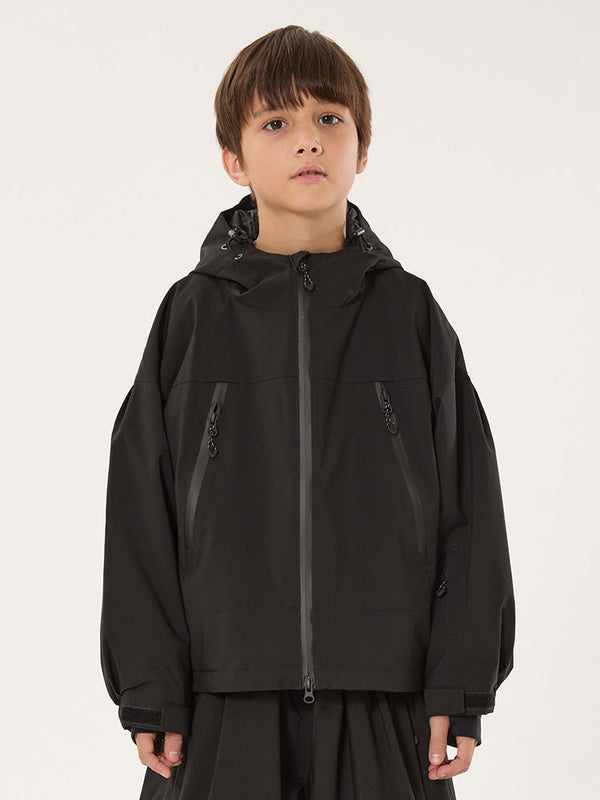 Jungen Schneejacke mit Hasenohren, wasserdicht, wärmend, mit Kapuze