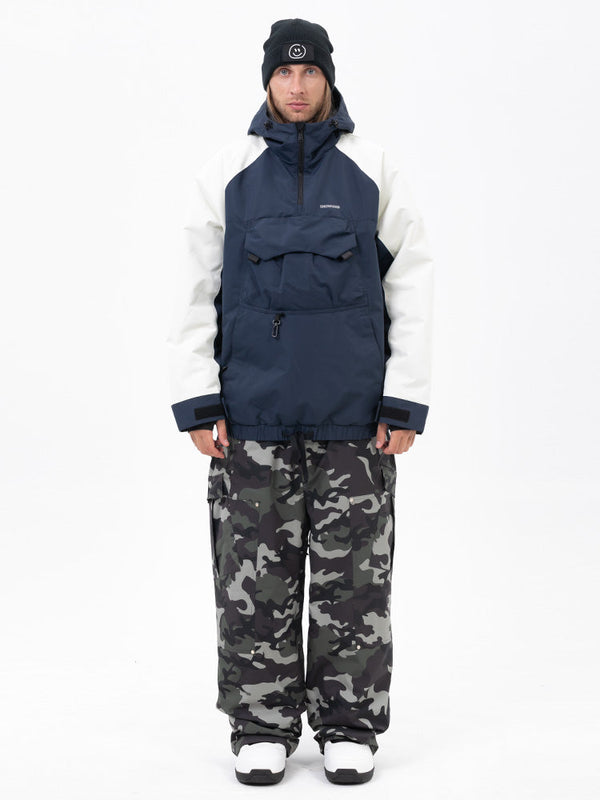 Men's Freestyle Mountain Camo Snow Suit – Bomber Jacket & Baggy Pants Set