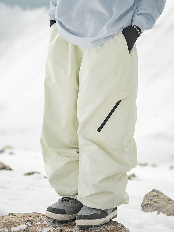 Women's John Snow Alpine Breaker All-Weather Baggy Cargo Ski Snowboard Pants