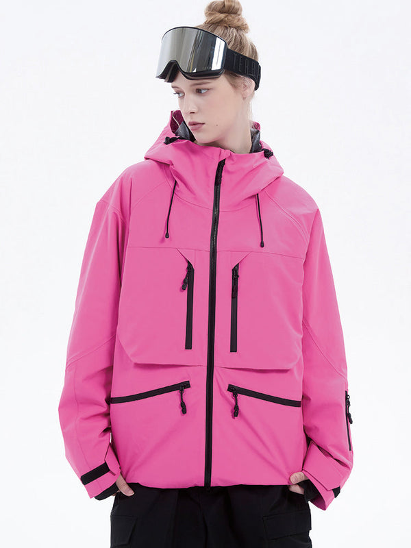 Strapazierfähige, locker sitzende Damen-Cargo-Schneejacke von Steeze HypeShred