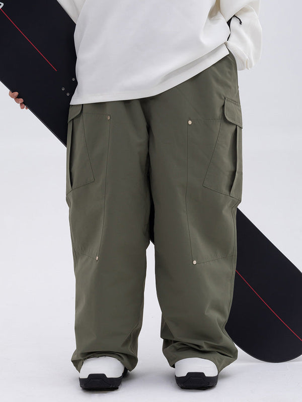 Damen-Skihose mit doppeltem Kniebereich, Freestyle-Stil, Baggy-Design