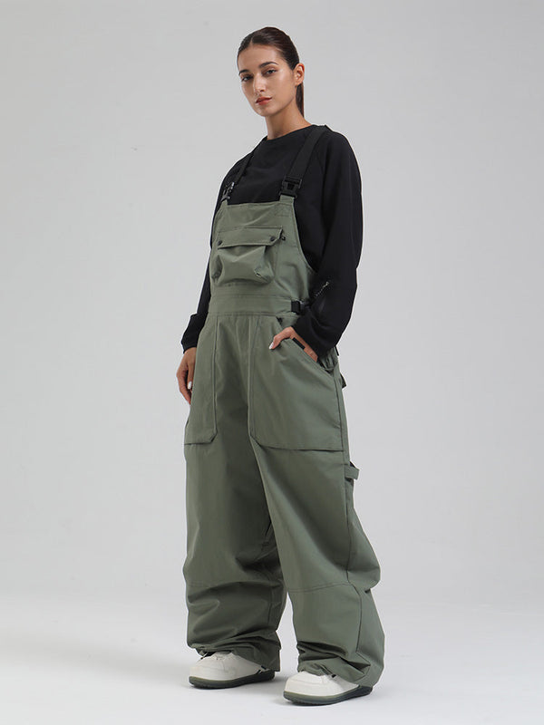 Damen-SnowMaster-Latzhose mit Isolierung und lockerem Schnitt