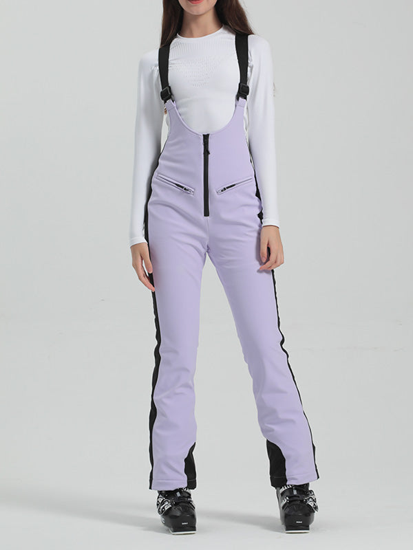 Gsou Snow Elegant Flare Ski-Latzhose für Damen