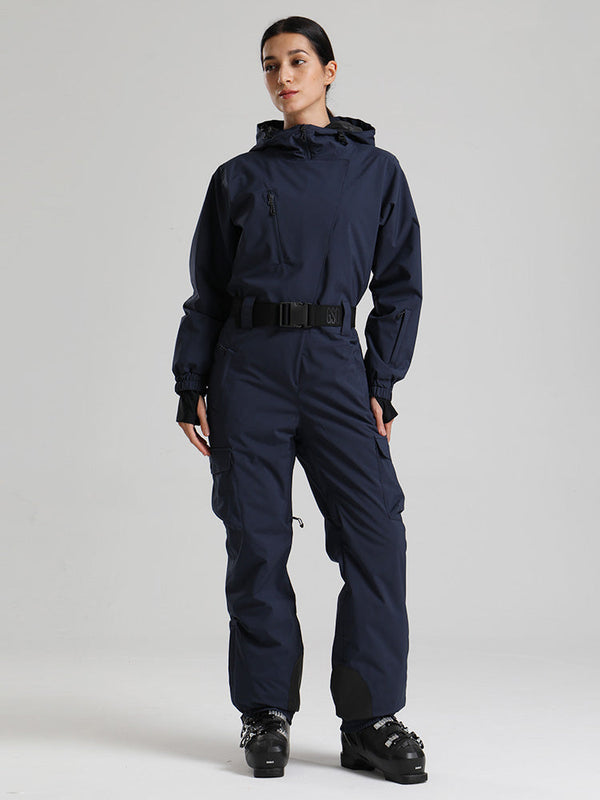 Gsou Snow Alpine Luxe Slim Fit Ganzkörper-Skioverall für Damen
