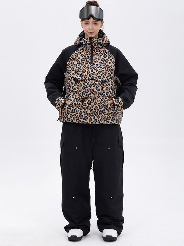 Freestyle-Skianzug für Damen im Bergtarn-Look – Bomberjacke & Baggy-Hose-Set