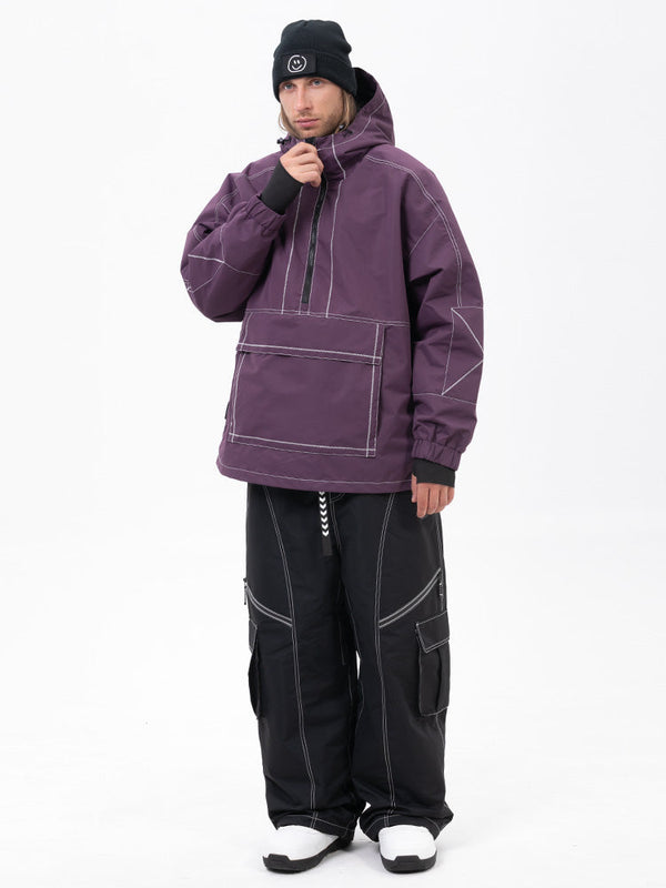 Mountain Vibe Pulloverjacke für Herren & Streetstorm Baggy-Schneehose Set