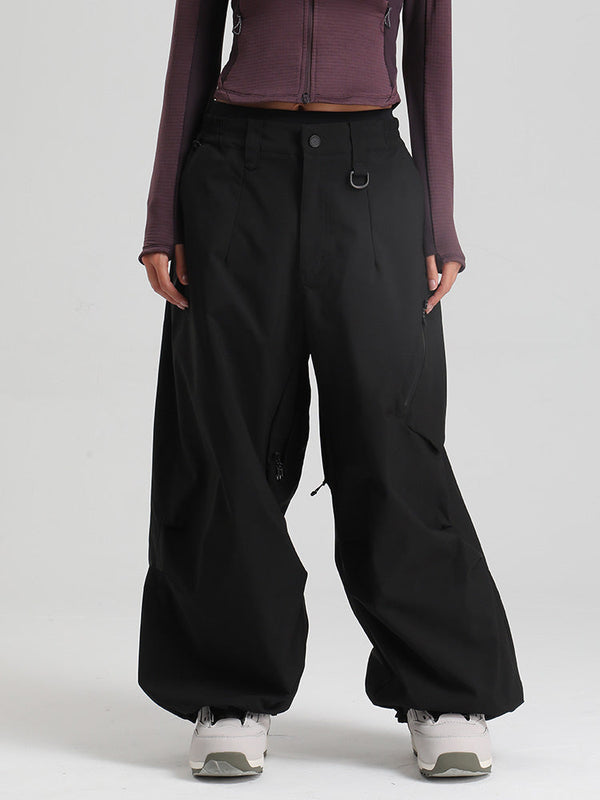 Gsou Snow Damen Strapazierfähige Urban Vibe All Function Baggy Schneehose