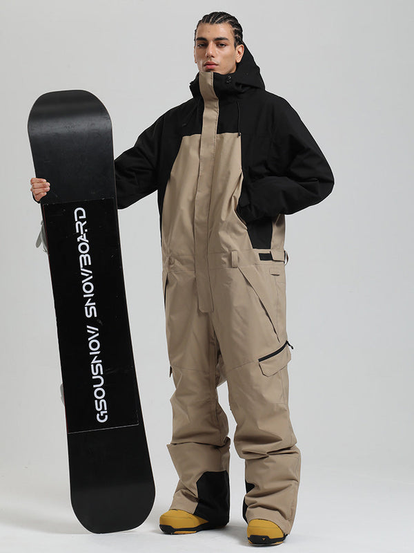 Herren Backcountry Explorer Einteiler Cargo-Skianzug Ganzkörper-Schneeanzug