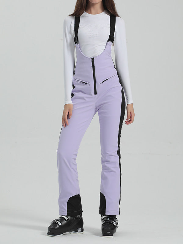 Gsou Snow Elegant Flare Ski-Latzhose für Damen
