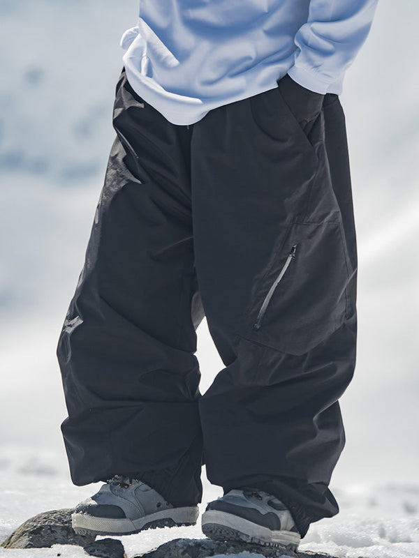Women's John Snow Alpine Breaker All-Weather Baggy Cargo Ski Snowboard Pants