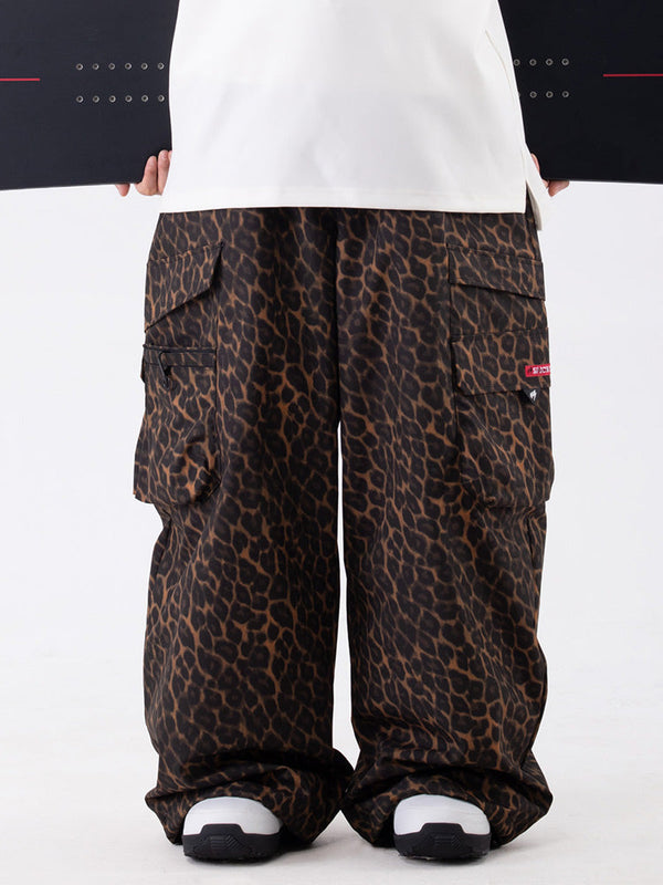 Wild Soul Steeze ParkRider Damen-Skihose mit mehreren Taschen, Utility-Schneehose, Baggy-Schneehose