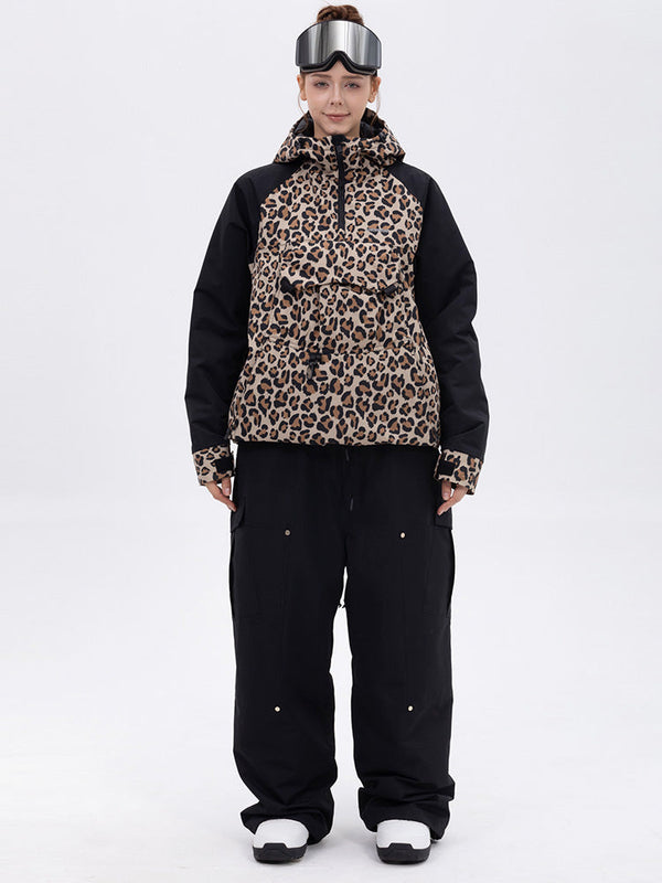 Freestyle-Skianzug für Damen im Bergtarn-Look – Bomberjacke & Baggy-Hose-Set