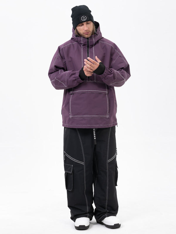 Men’s Mountain Vibe Pullover Jacket & Streetstorm Baggy Snow Pants Set