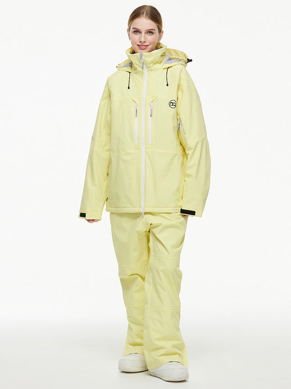 Arctic Queen Mountain Windbreaker Thermo-Schneeanzug für Damen mit Latzhose
