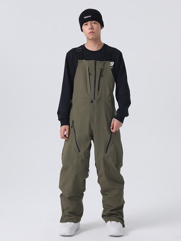 Men's Searipe Durable Mountain Rider All-Terrain Overall Snowboard Pants