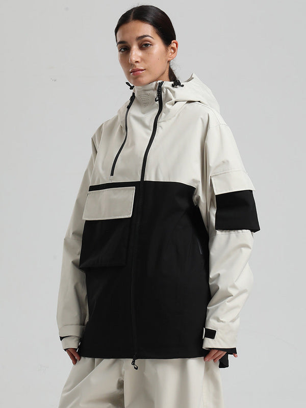 Women's Gsou Snow Terrain Flow FlexZip Hybrid Cargo Snowboard Jacket